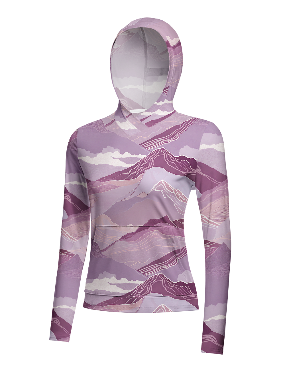 Orionride Tranquil Atmosphere Women's Long Sleeve Cycling Hoodie Shirt