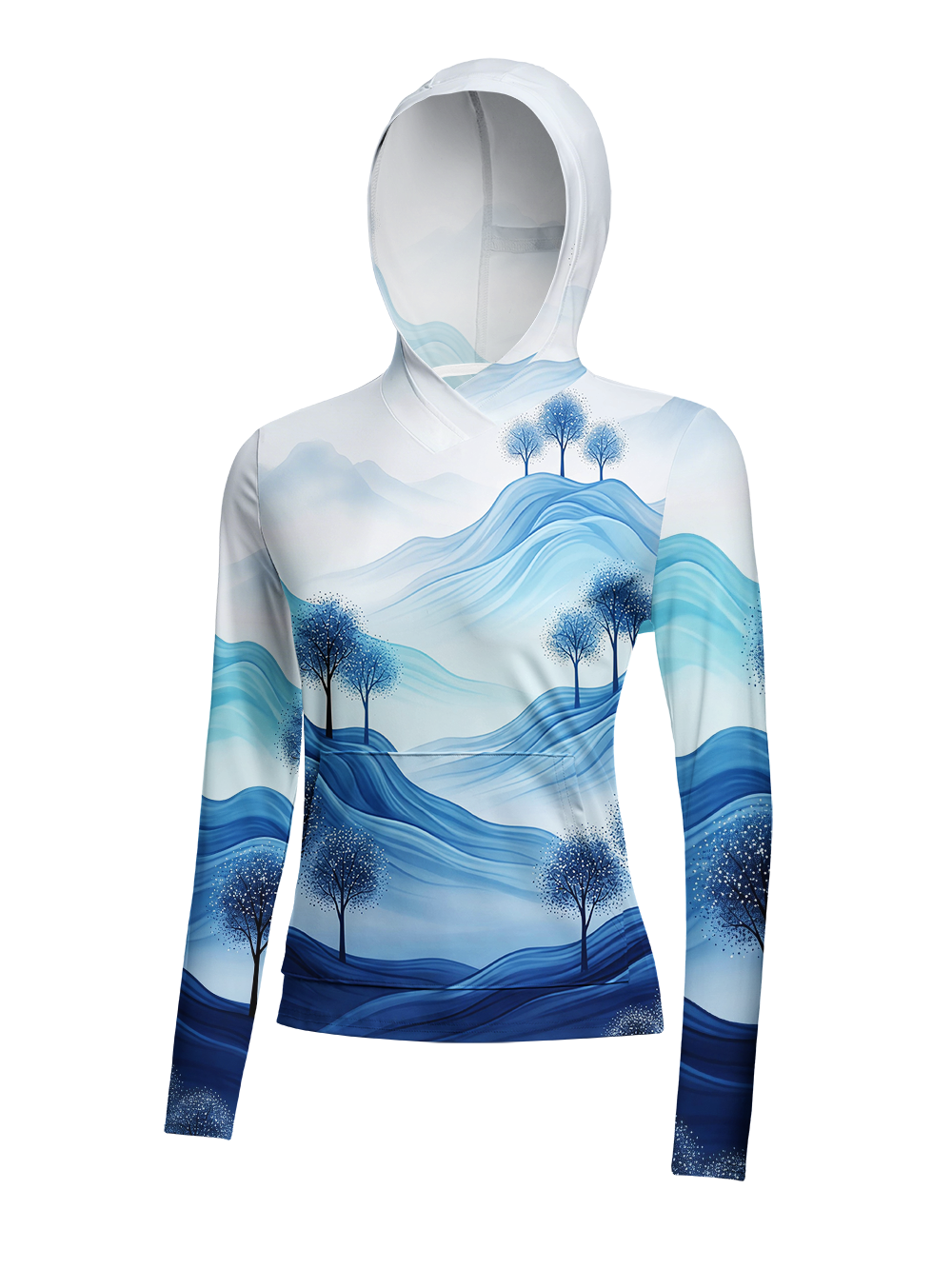 Orionride Ice And Snow World Women's Long Sleeve Cycling Hoodie Shirt