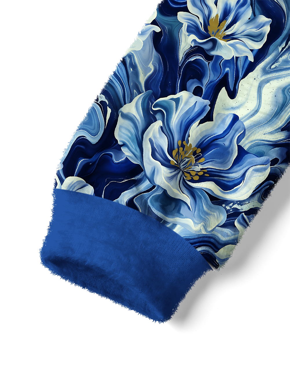 Orionride Fluid Blossoms Women's Fuzzy Knit Sweater