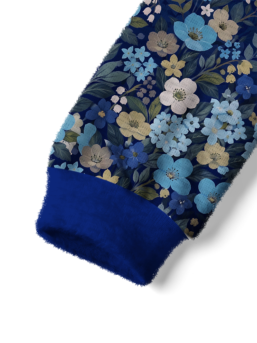 Orionride Gradated Floral Shadows Women's Fuzzy Knit Sweater