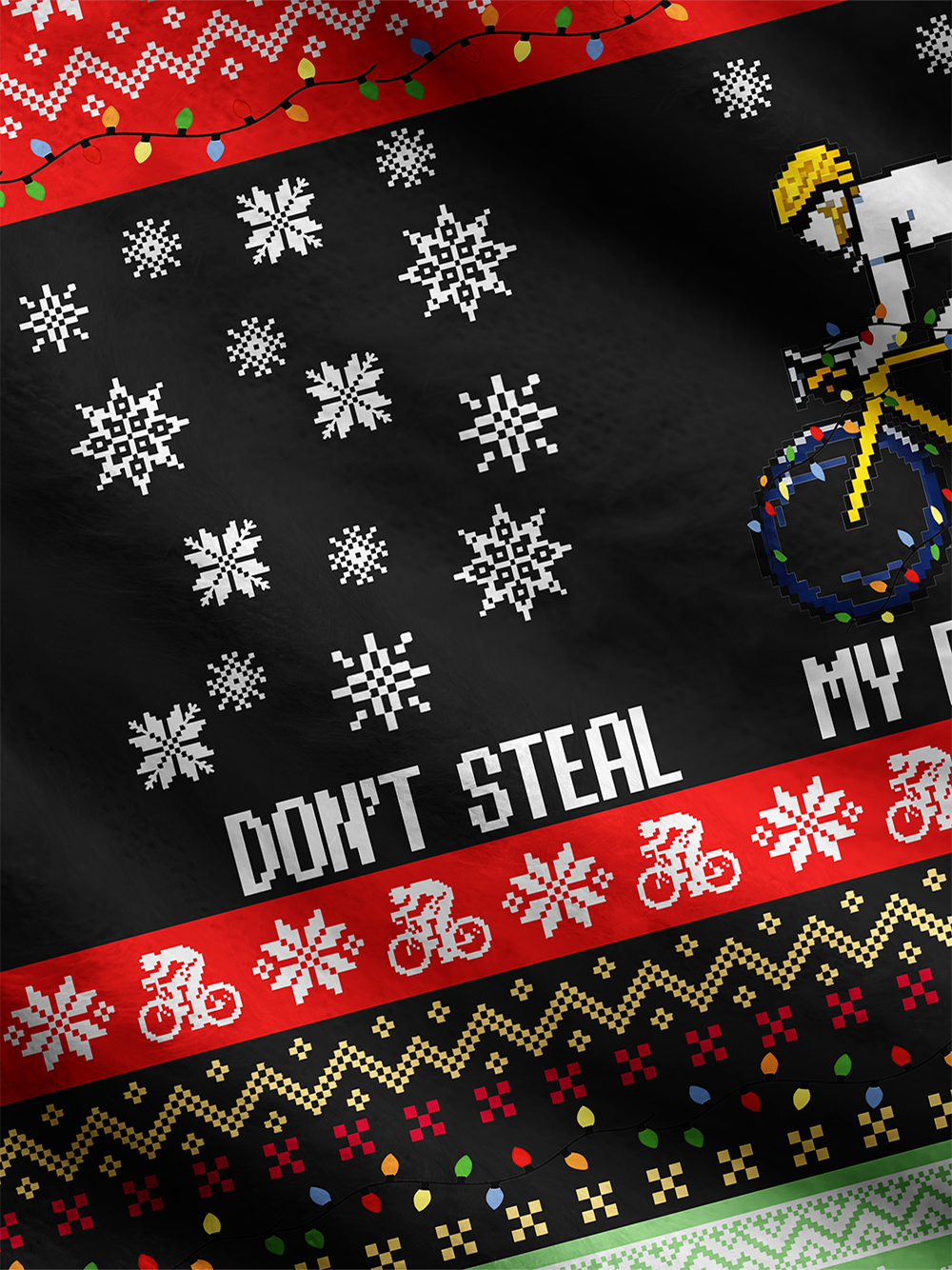 Orionride Don't Steal My Bike Men's Cardigan Knit Sweaters