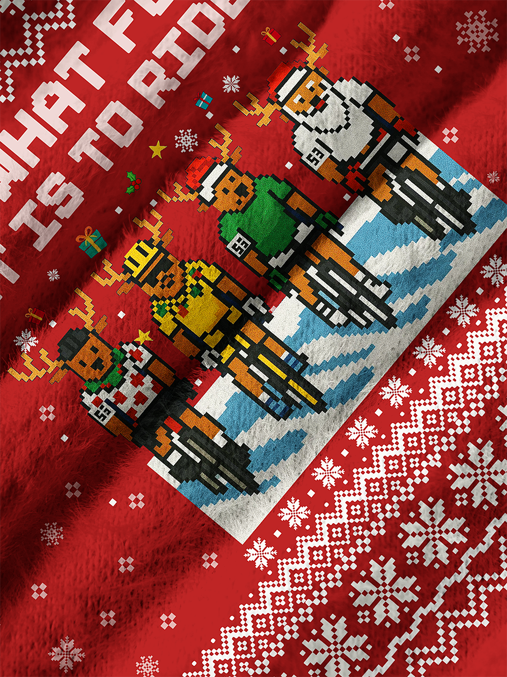 Orionride Christmas Reindeer Women's Crop Sweaters