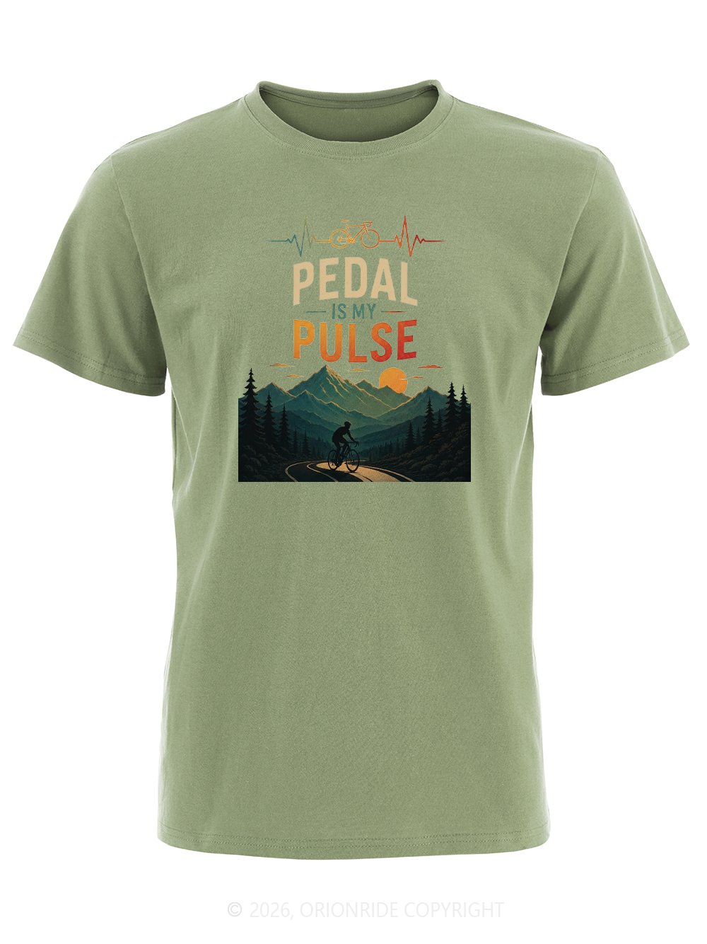 Orionride Pedal Is My Pulse Short Sleeves Bike T-Shirt