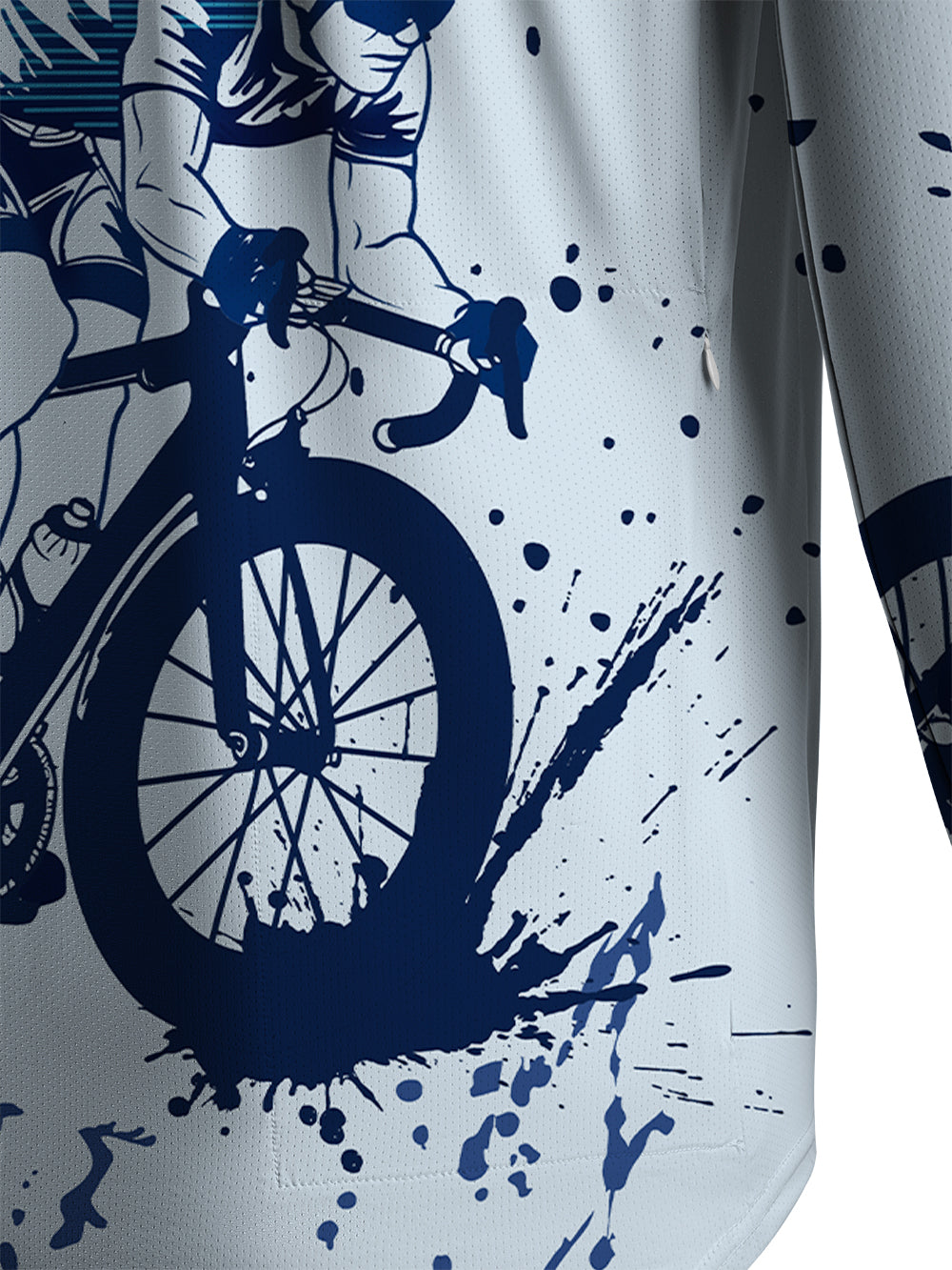 Orionride Ink Art Men's Stretchy Breathable Long Sleeve Gravel Shirt