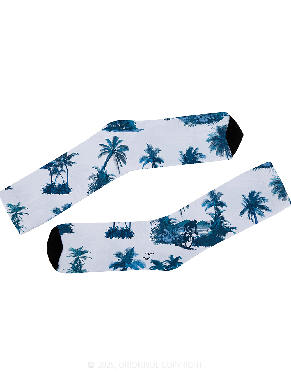 Orionride Hawaiian Scene Cycling Socks
