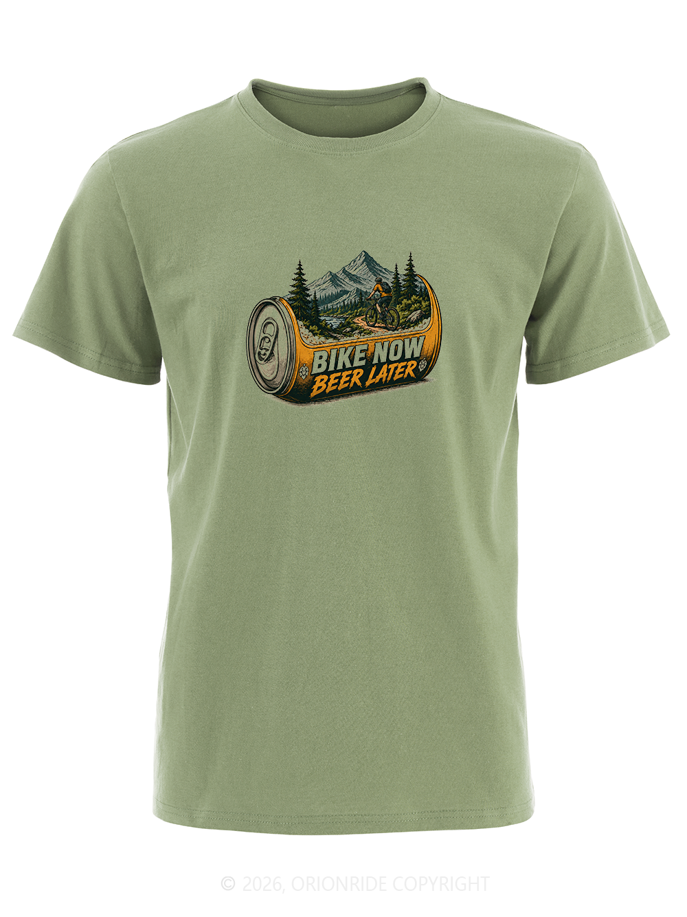 Orionride Beer Cans Short Sleeves Bike T-Shirt