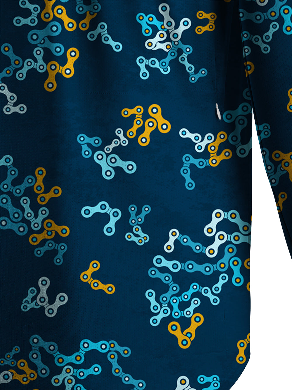 Orionride Interwoven Chains Men's Stretchy Breathable Long Sleeve Gravel Shirt