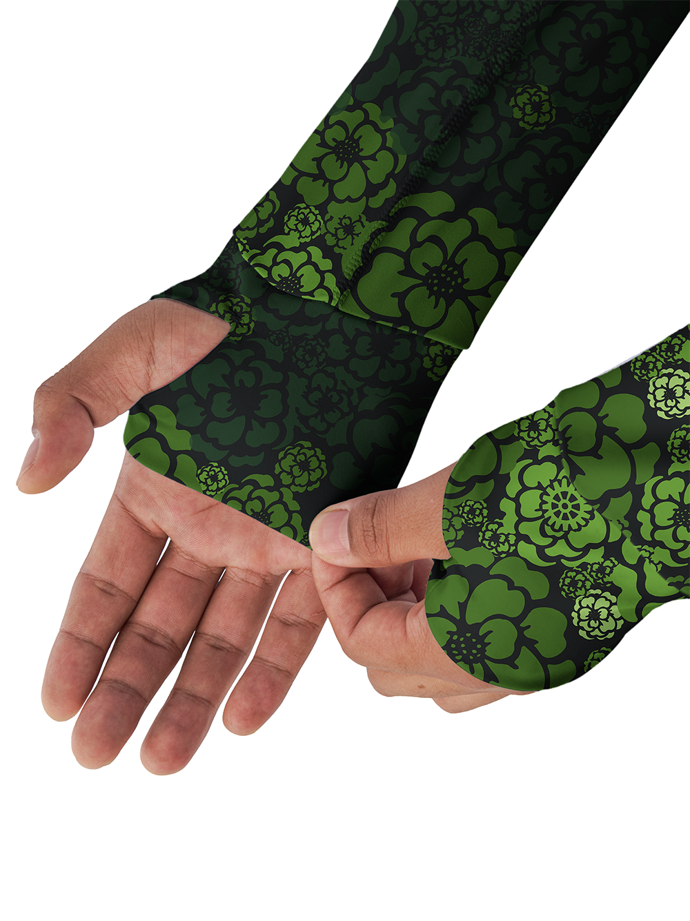 Orionride Green Life Long Sleeve Cycling Hoodie Shirt