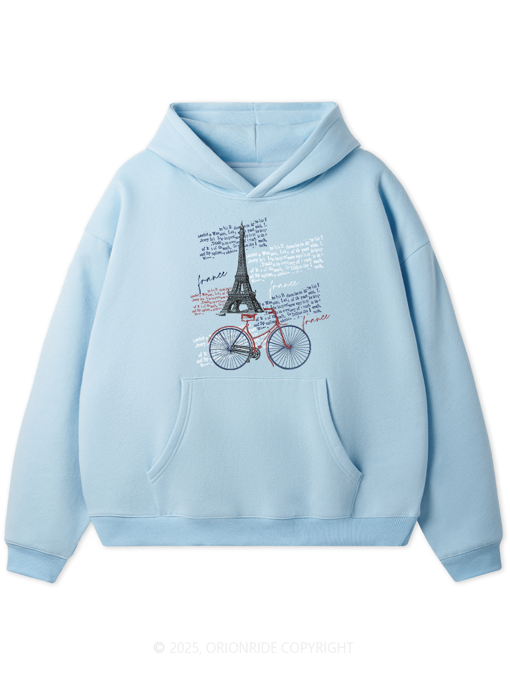 Orionride Tour Around The Eiffel Tower Women's Fleece Hoodie