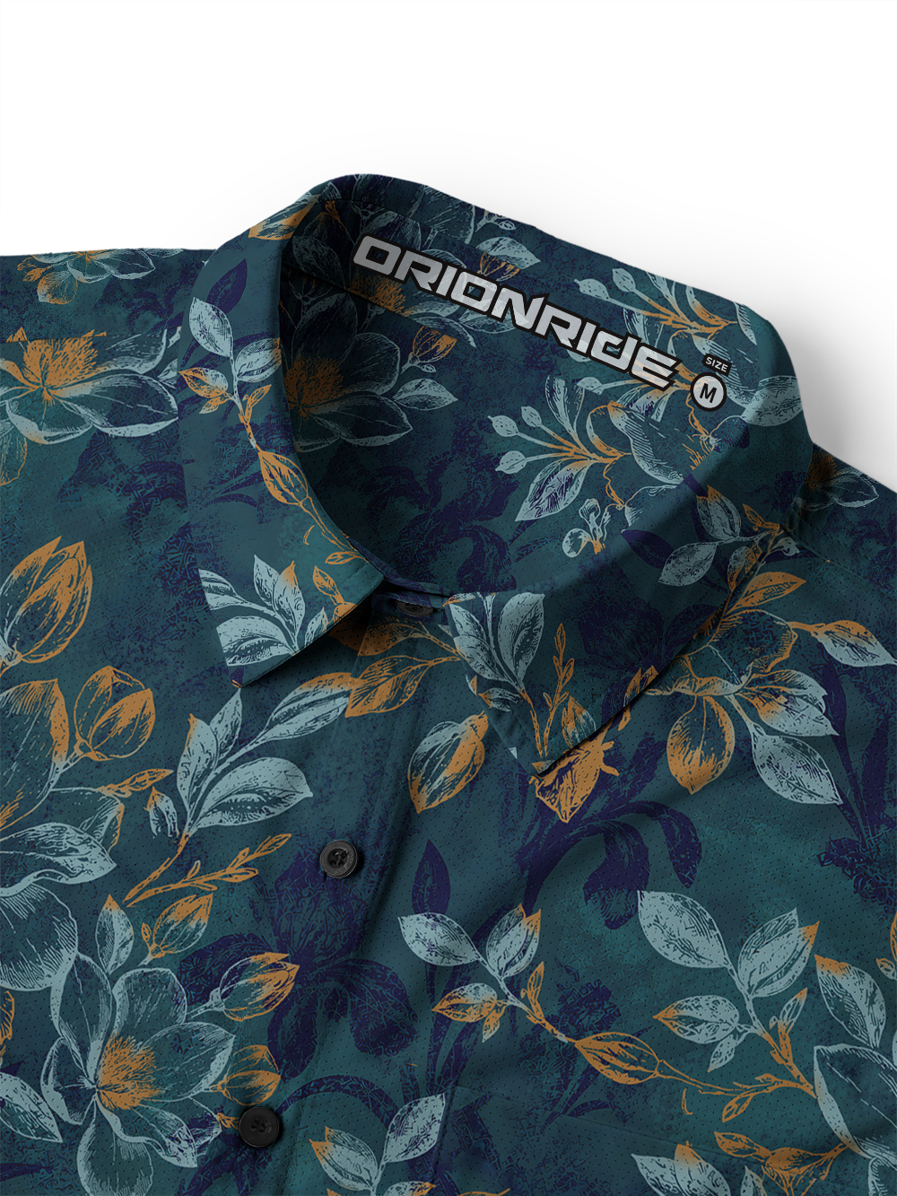 Orionride Faded Botanica Men's Stretchy Breathable Long Sleeve Gravel Shirt