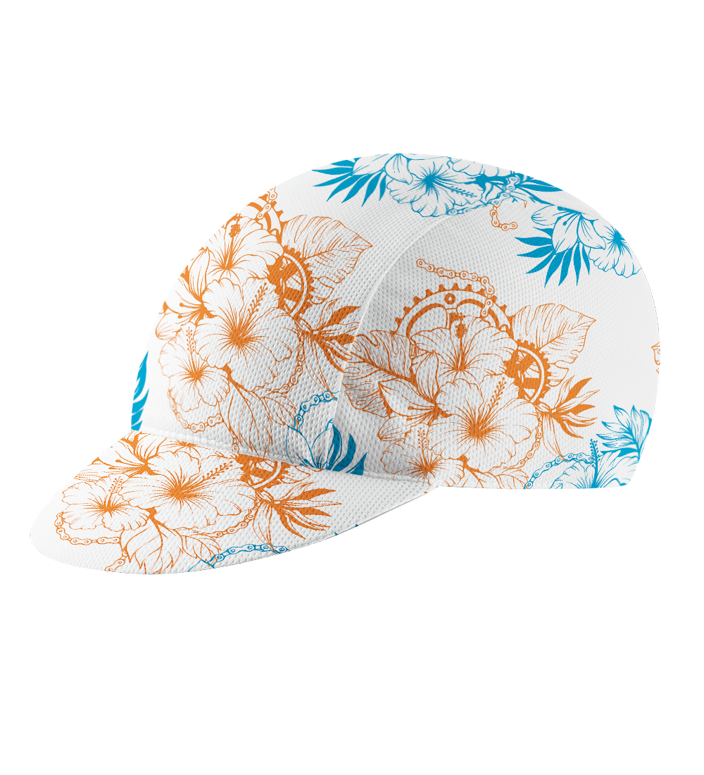 Orionride Bright Hibiscus Flowers Cycling Cap