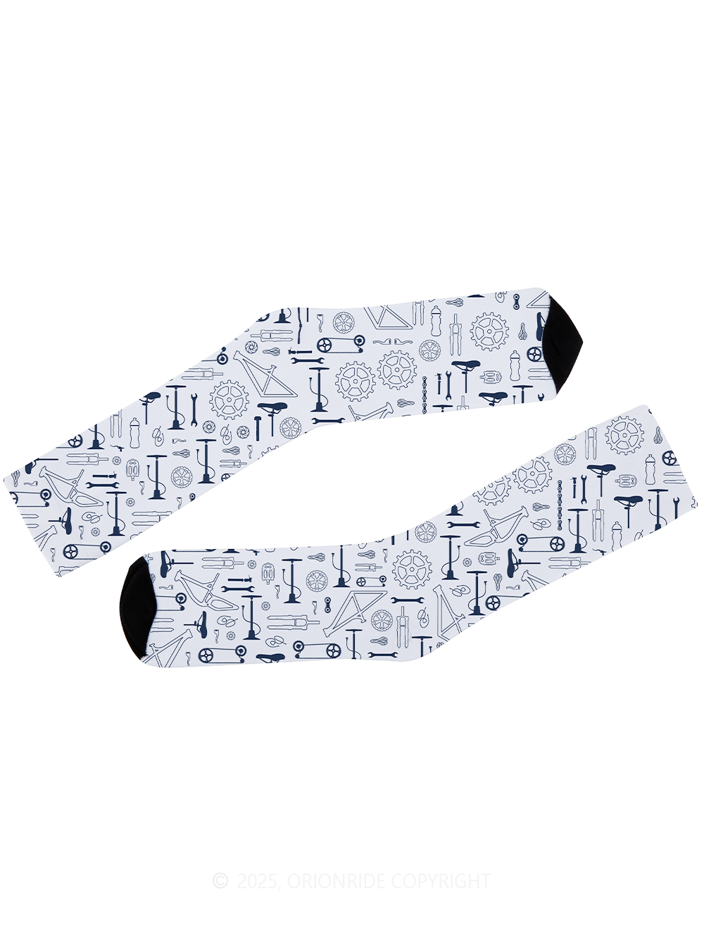Orionride Line Drawing Parts Cycling Socks