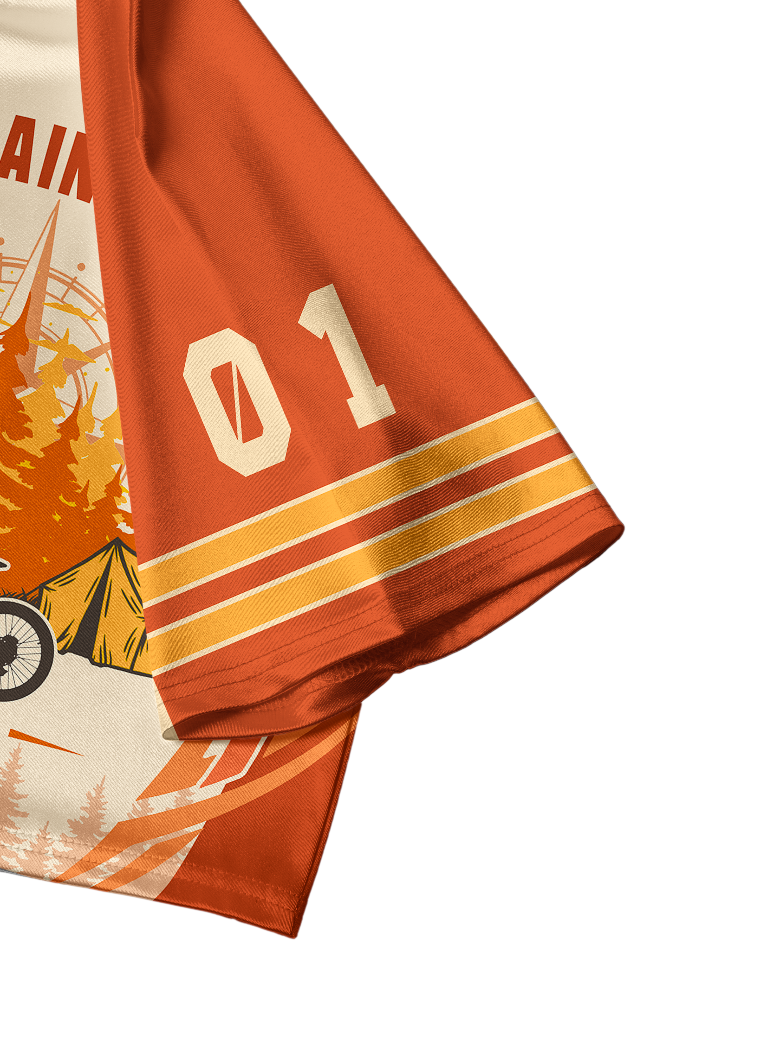 Orionride Vintage Camping Women's Sports Crop Jersey