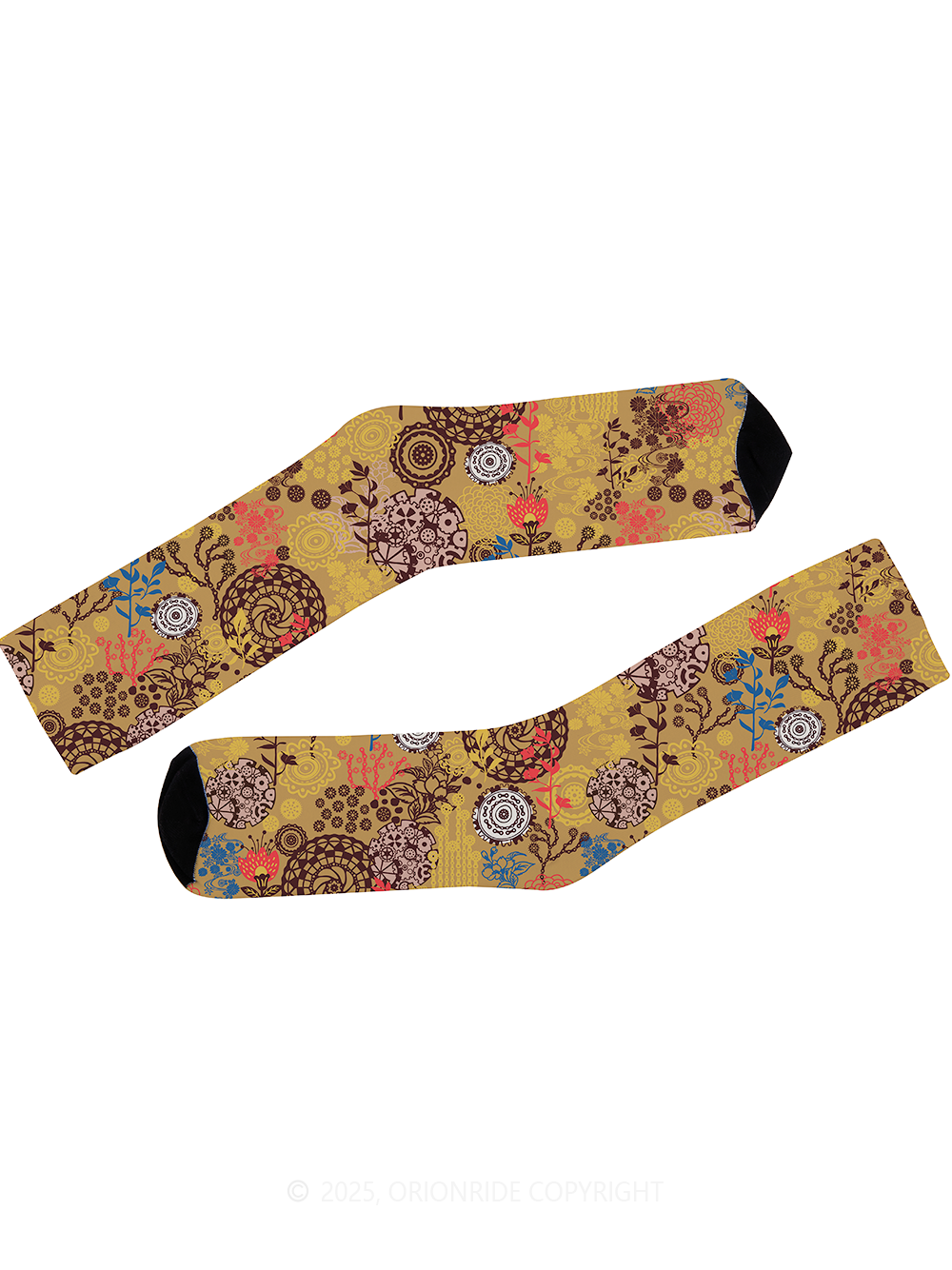 Orionride Magical Flowers Cycling Socks
