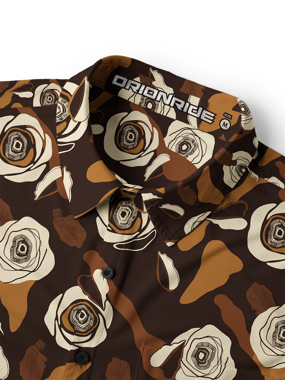 Orionride Abstract Garden Men's Stretchy Breathable Long Sleeve Gravel Shirt