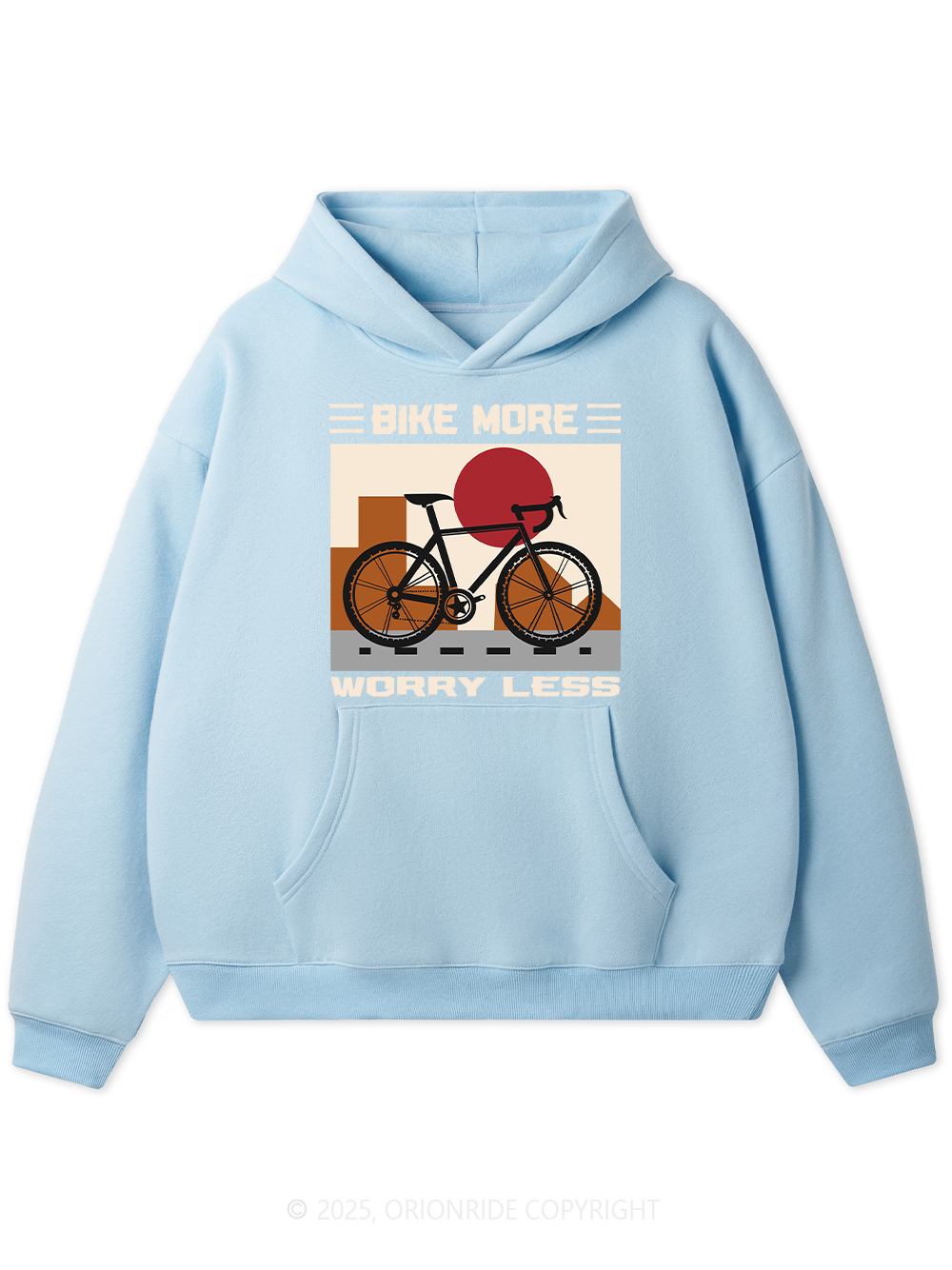 Orionride Bike More Worry Less Fleece Hoodie
