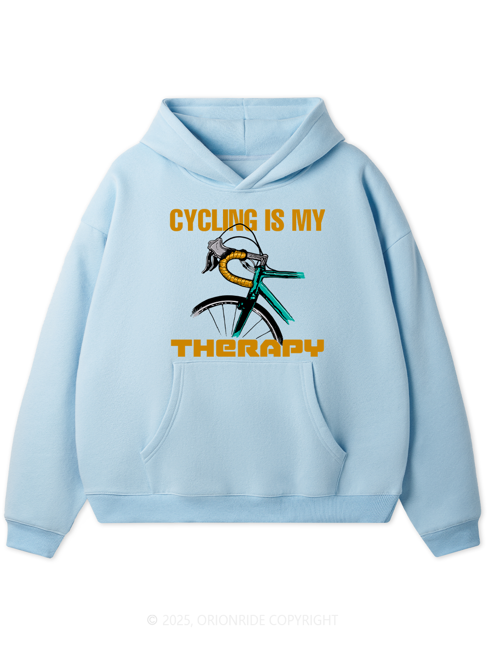 Orionride Cycling Is My Therapy Fleece Hoodie