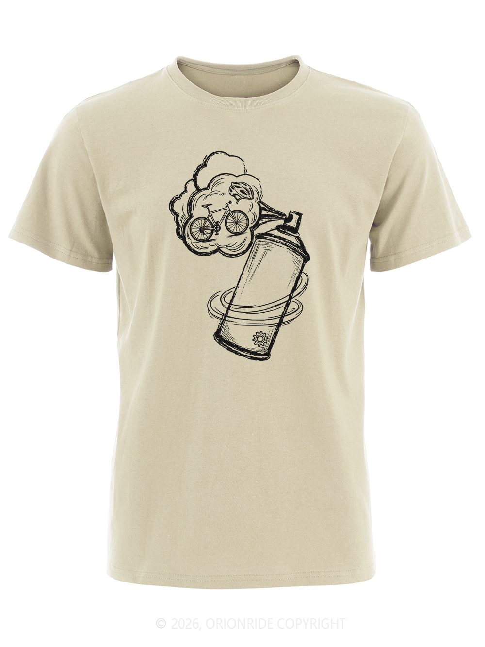 Orionride Bicycle In The Air Mass Short Sleeves Bike T-Shirt