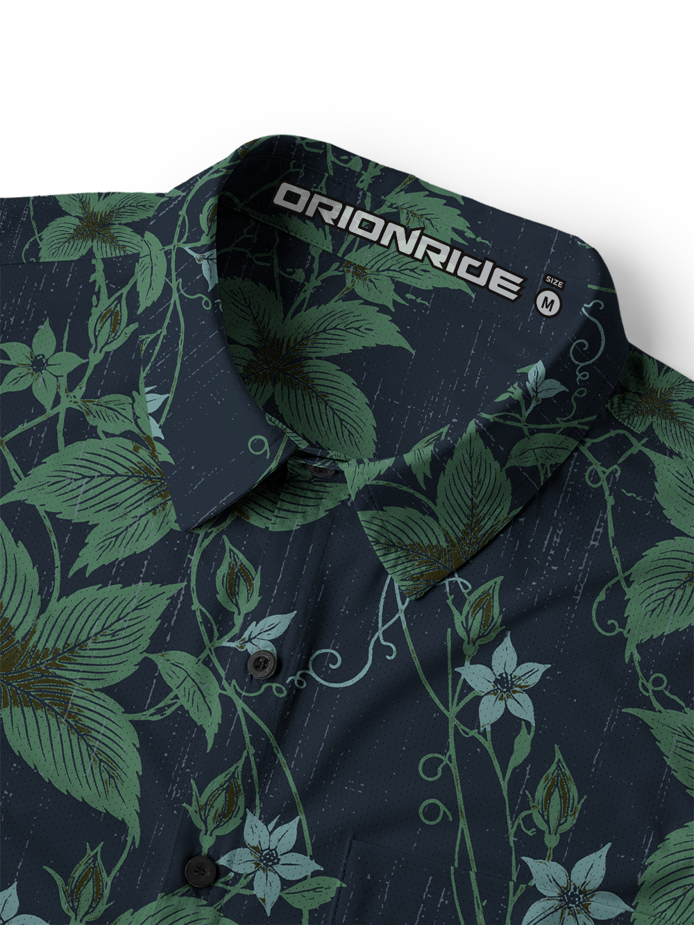 Orionride Botanical Etch Men's Stretchy Breathable Long Sleeve Gravel Shirt