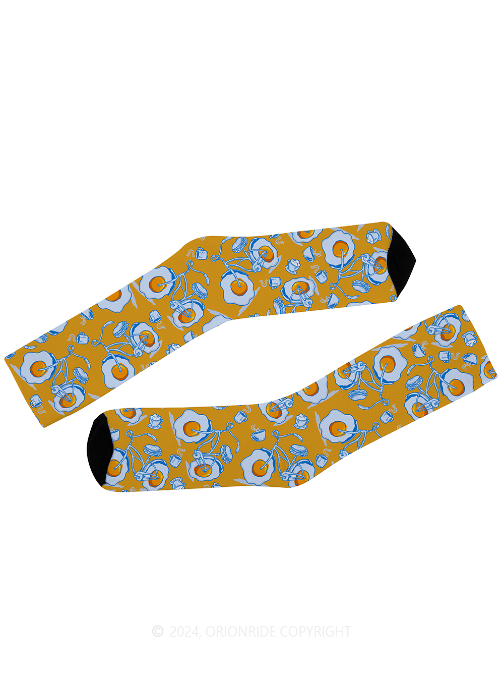 Orionride Fried Egg Cycling Socks