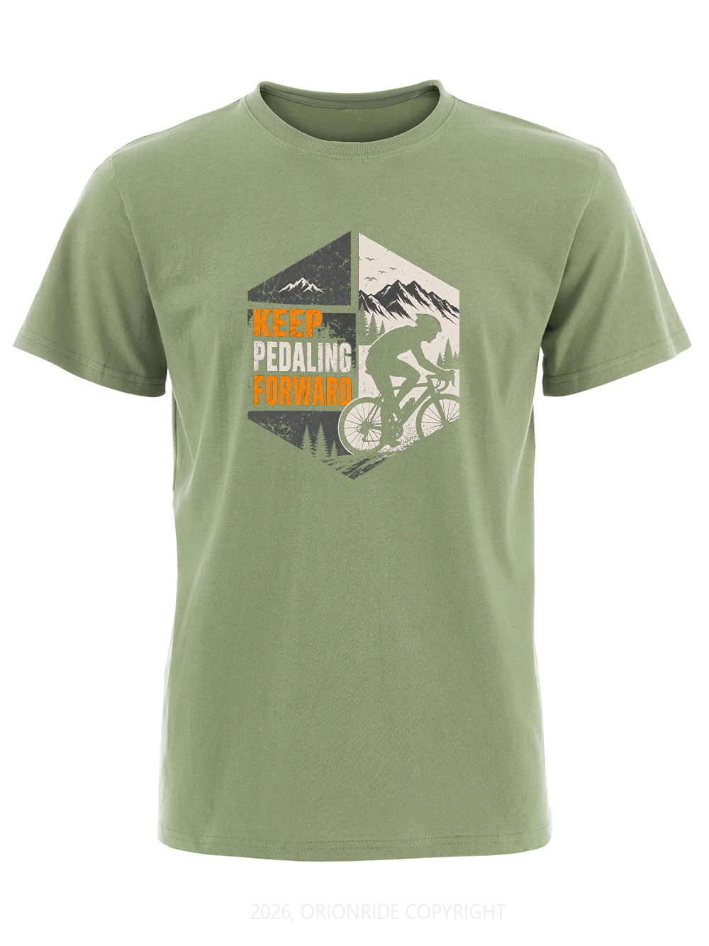 Orionride Keep Pedaling Forward Short Sleeves Bike T-Shirt