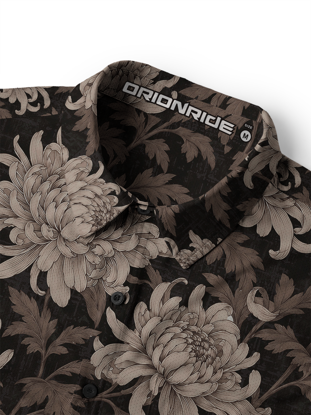 Orionride Pure Chrysanthemum Men's Stretchy Breathable Long Sleeve Gravel Shirt