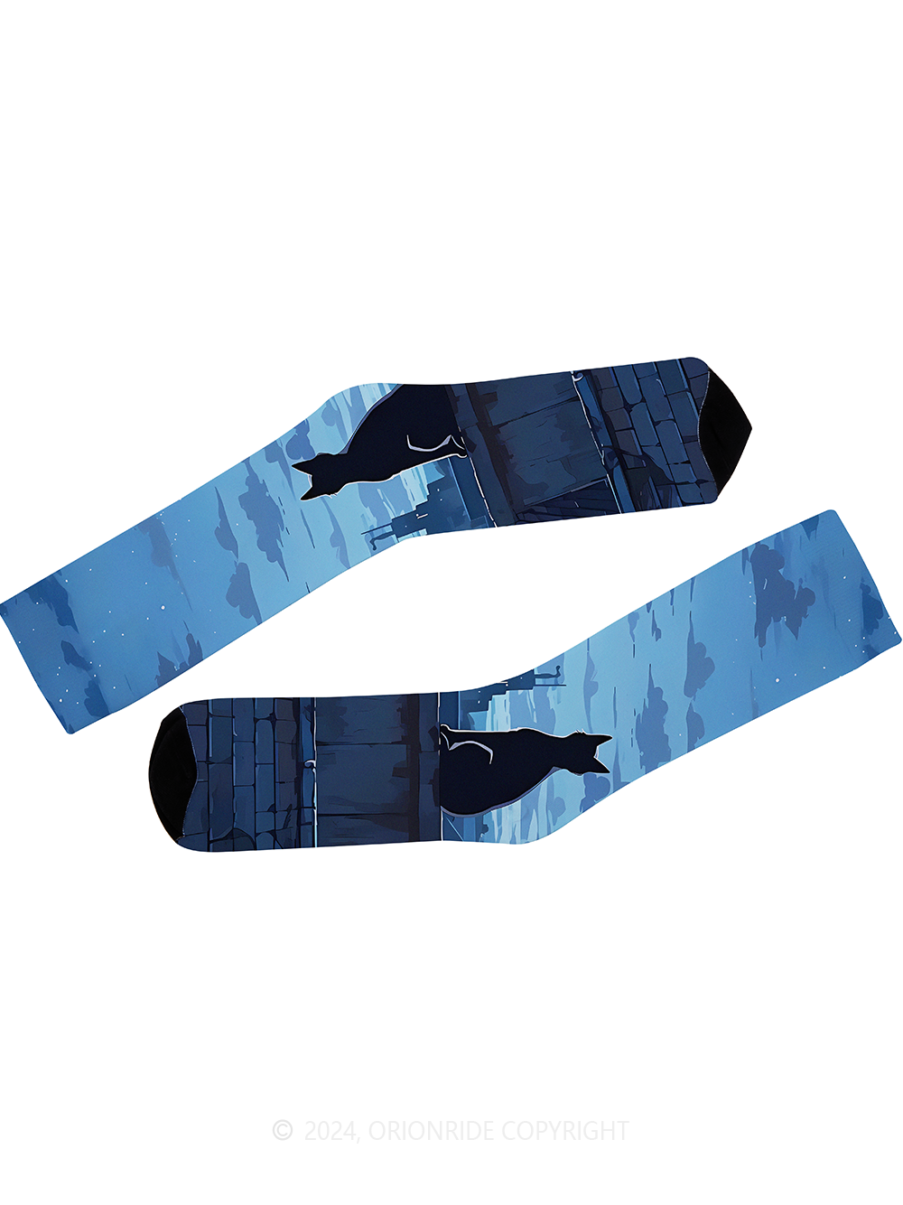 Orionride Black Cat Cycling Socks