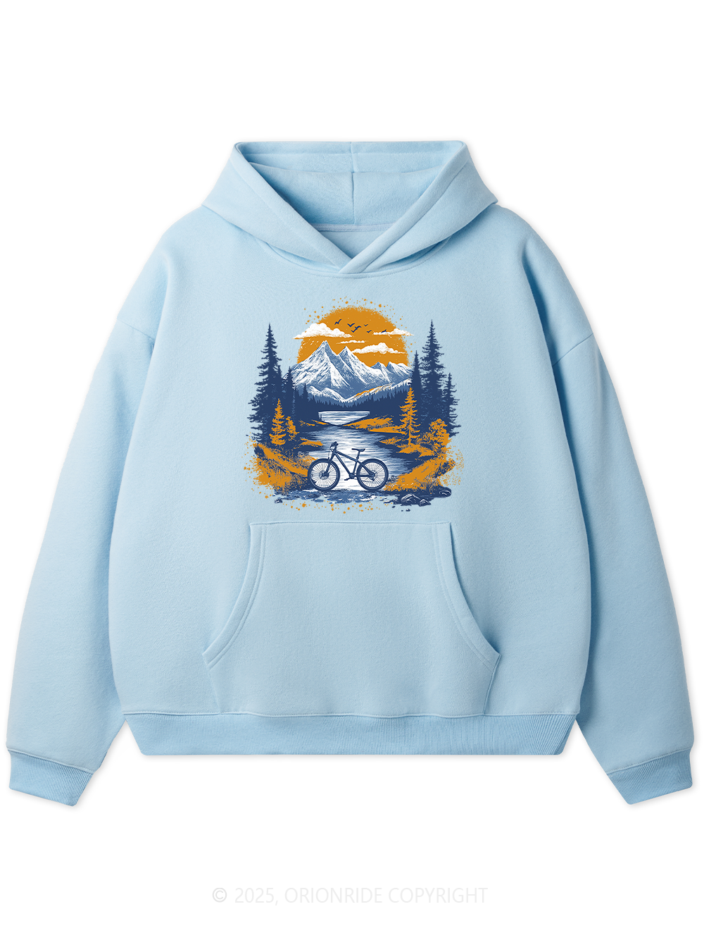 Orionride Sunset Forest Fleece Hoodie