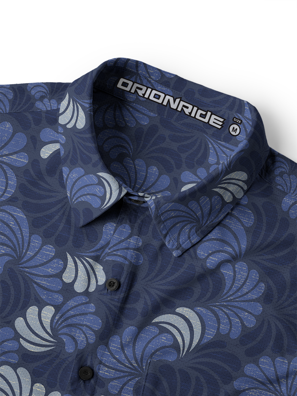 Orionride Abstract Petals Men's Stretchy Breathable Long Sleeve Gravel Shirt