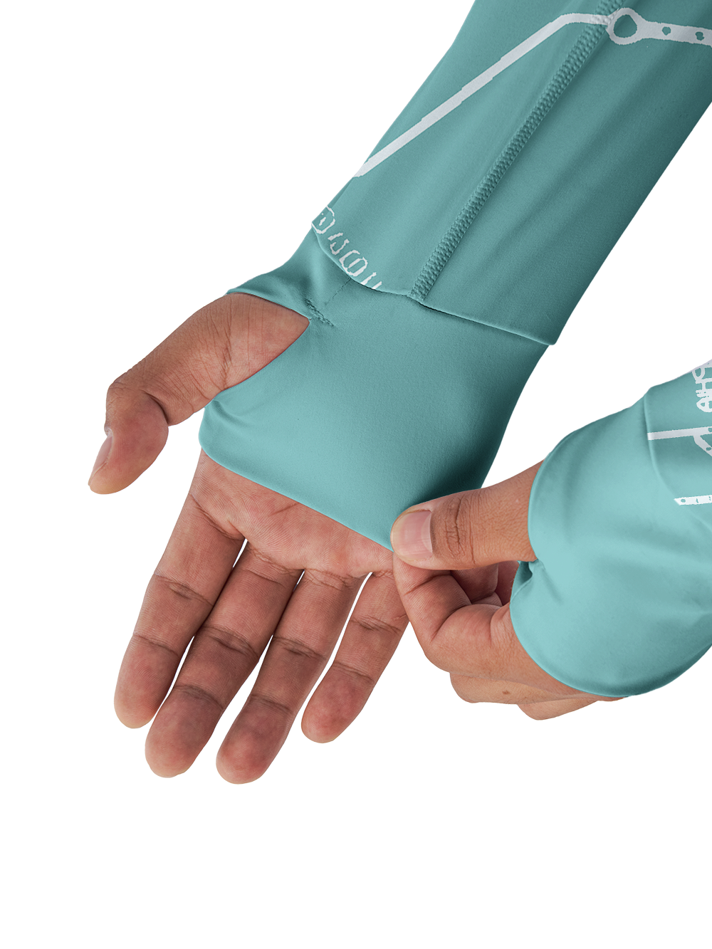 Orionride Green Trail Long Sleeve Cycling Hoodie Shirt