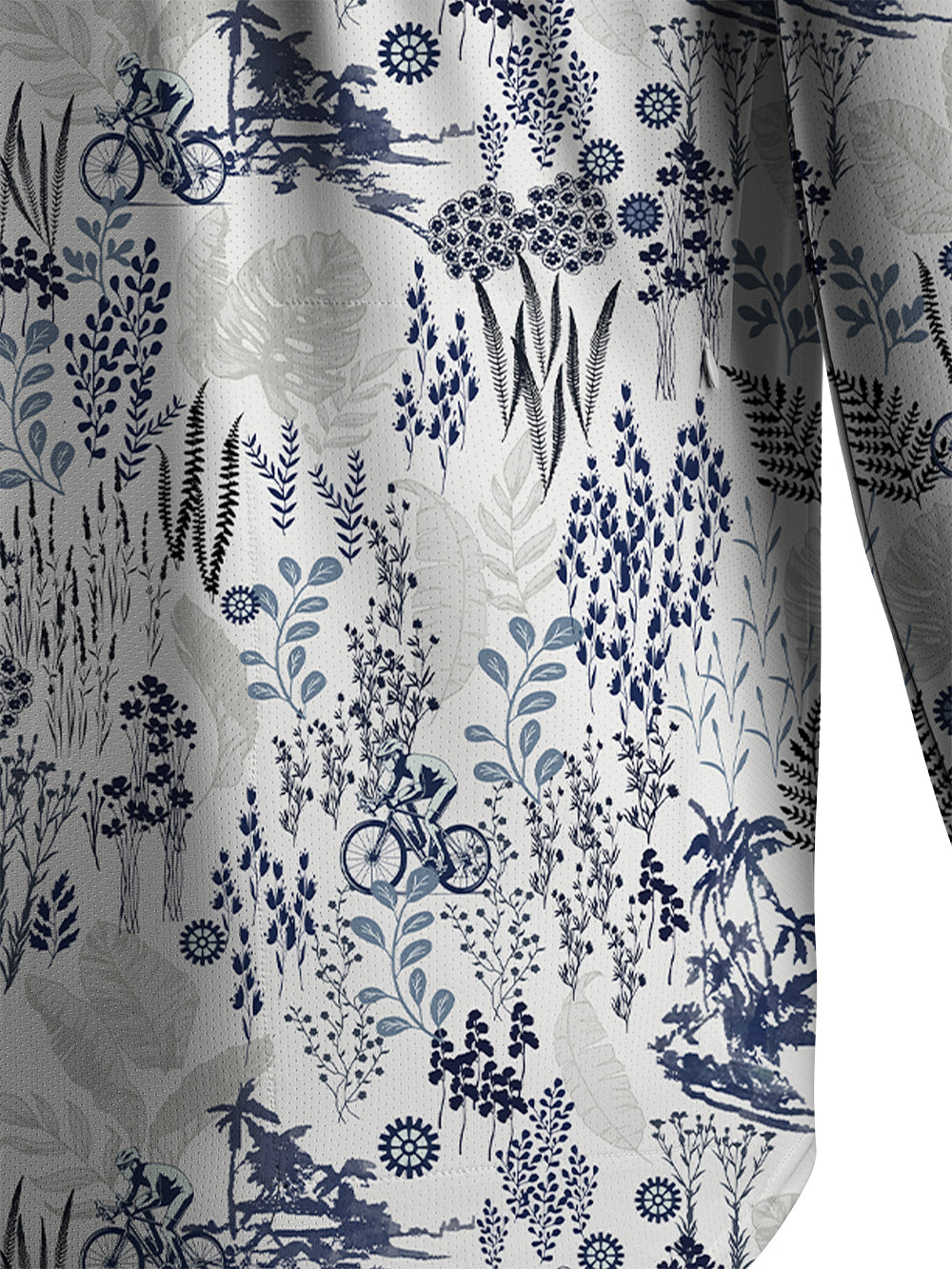 Orionride Dense Forest Men's Stretchy Breathable Long Sleeve Gravel Shirt