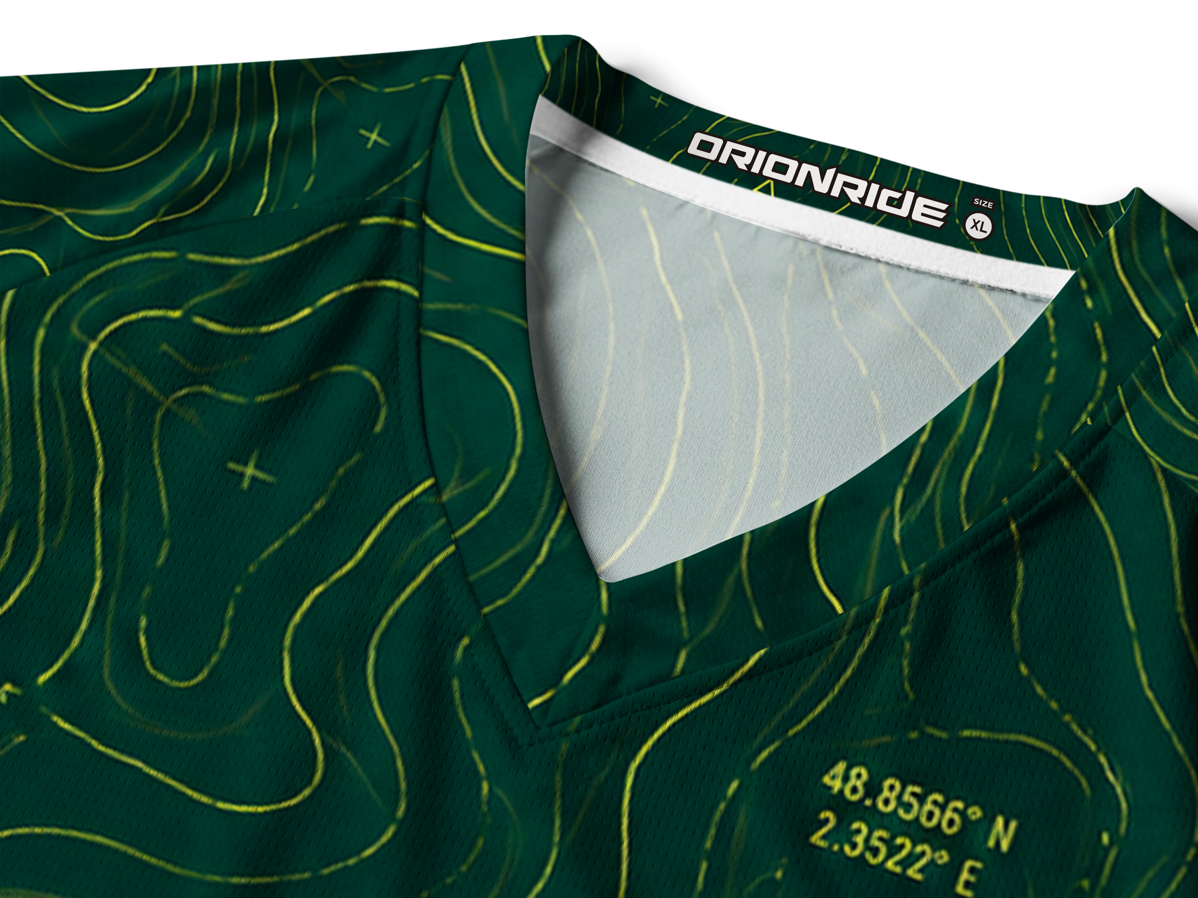 Orionride Topographic Noir Long Sleeve Downhill Jersey