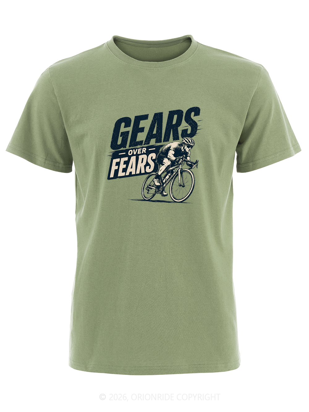 Orionride Gears Over Fears Short Sleeves Bike T-Shirt