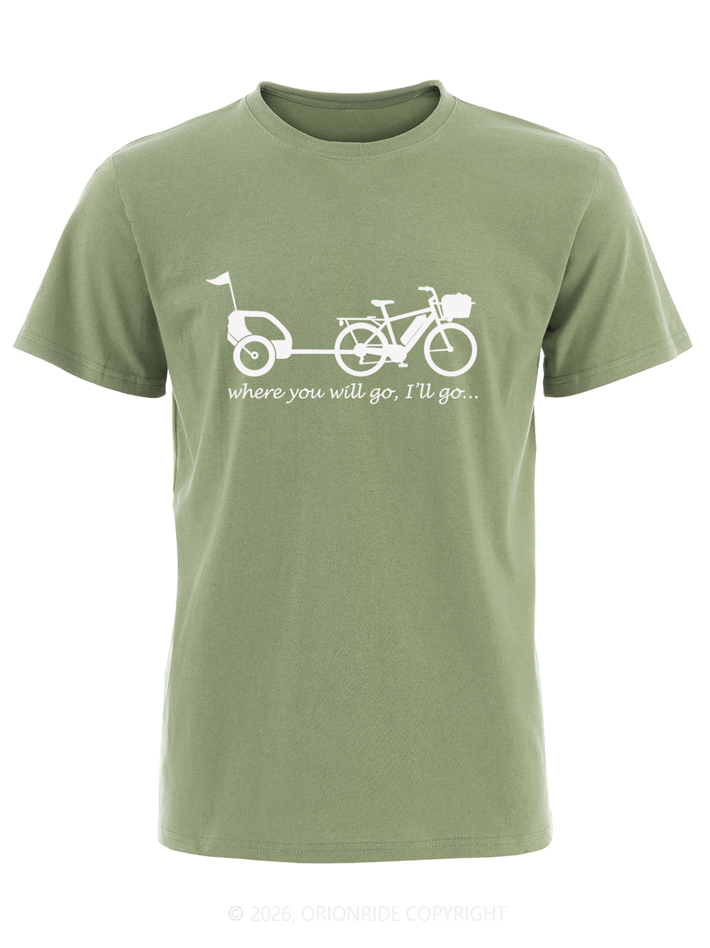 Orionride Father And Son Bicycles Short Sleeves Bike T-Shirt