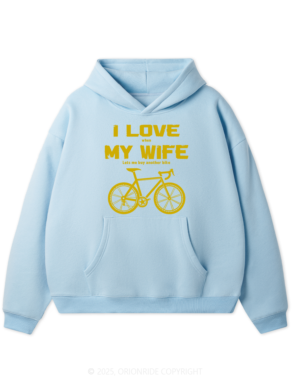 Orionride I Love My Wife Fleece Hoodie