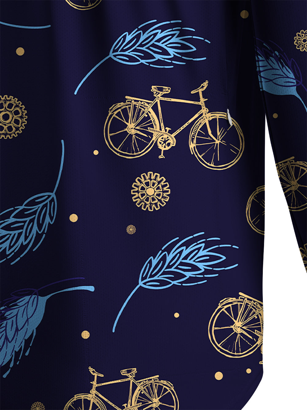 Orionride Wheat Ride Men's Stretchy Breathable Long Sleeve Gravel Shirt