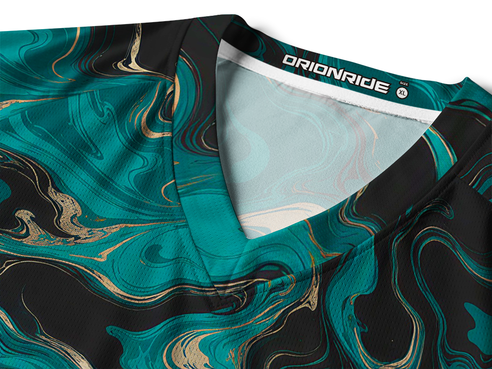 Orionride Gilded Marbling Long Sleeve Downhill Jersey