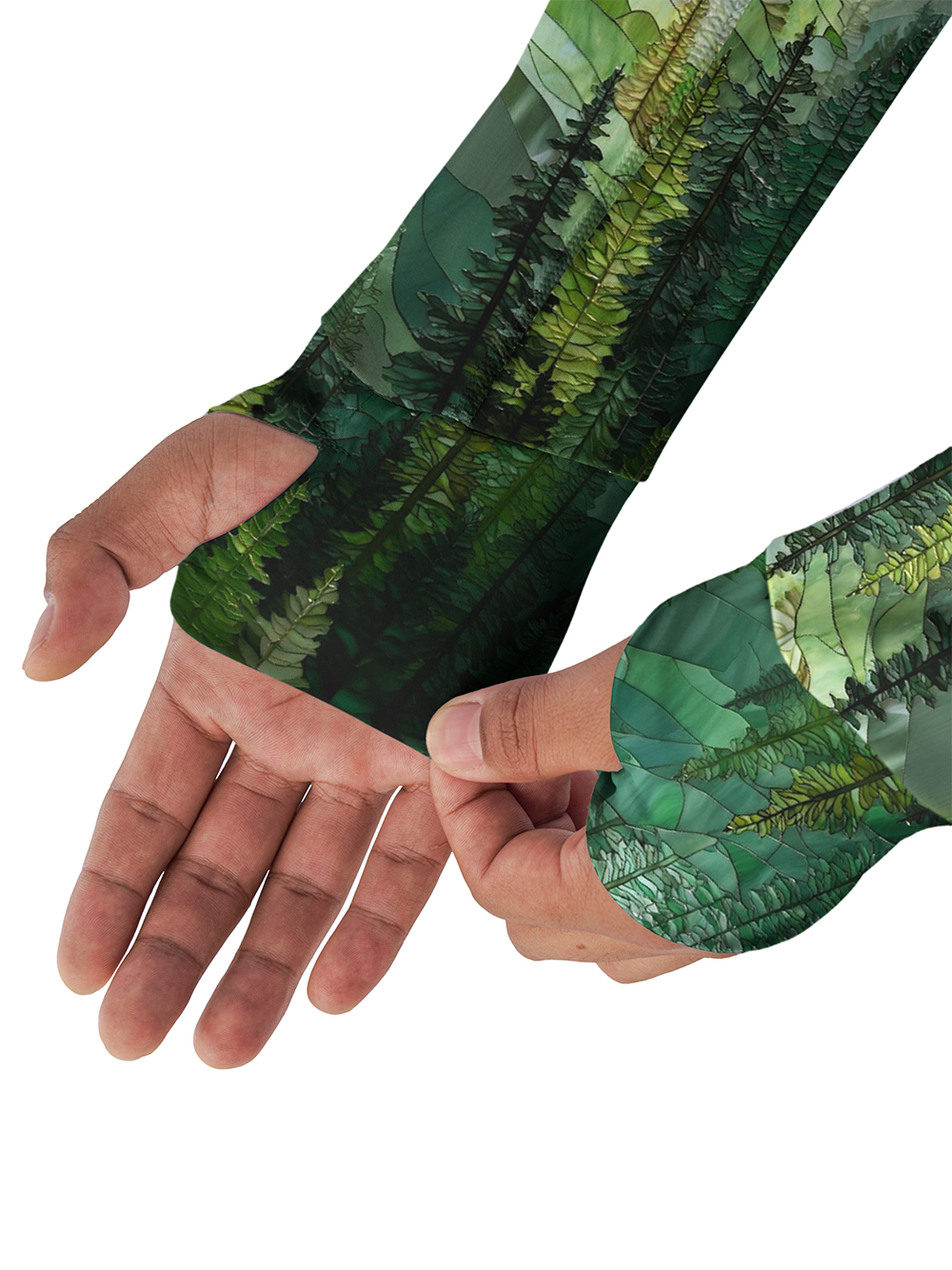 Orionride Dense Coniferous Forest Long Sleeve Cycling Hoodie Shirt