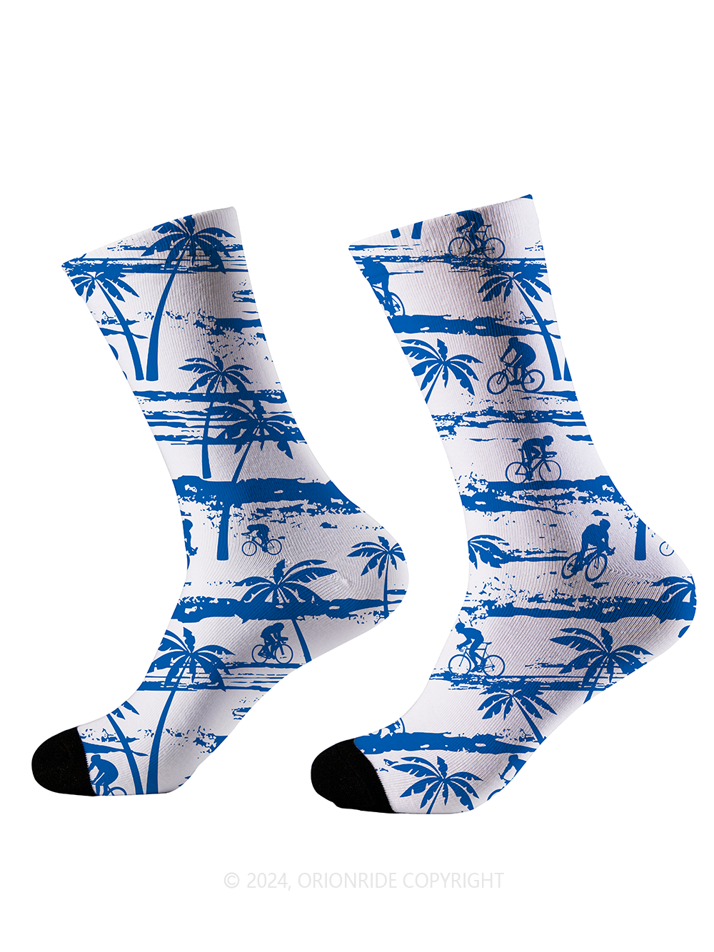 Orionride Palm Trees Cycling Socks