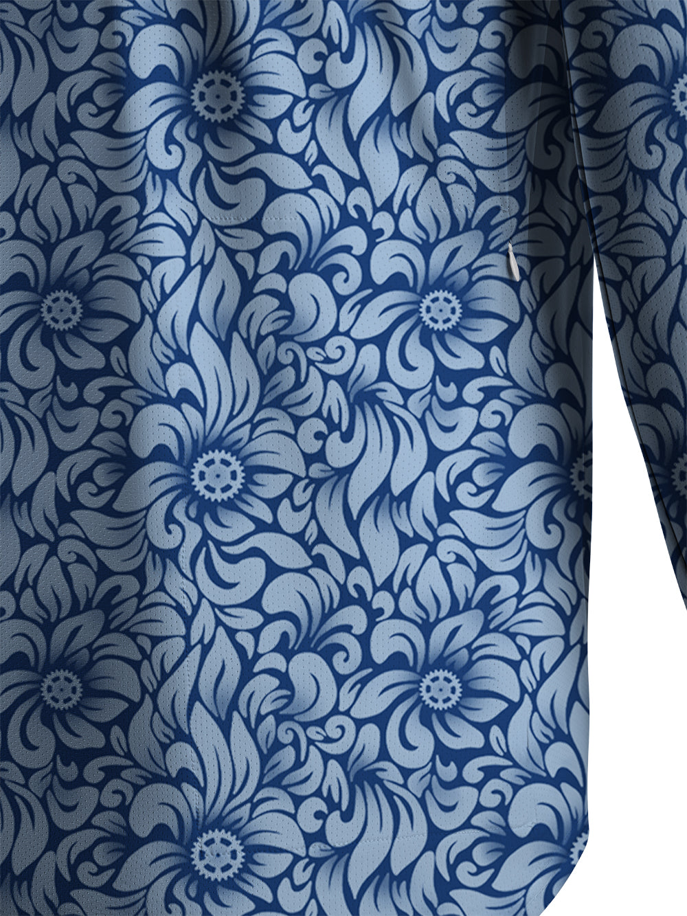 Orionride Swaying Flowers Men's Stretchy Breathable Long Sleeve Gravel Shirt