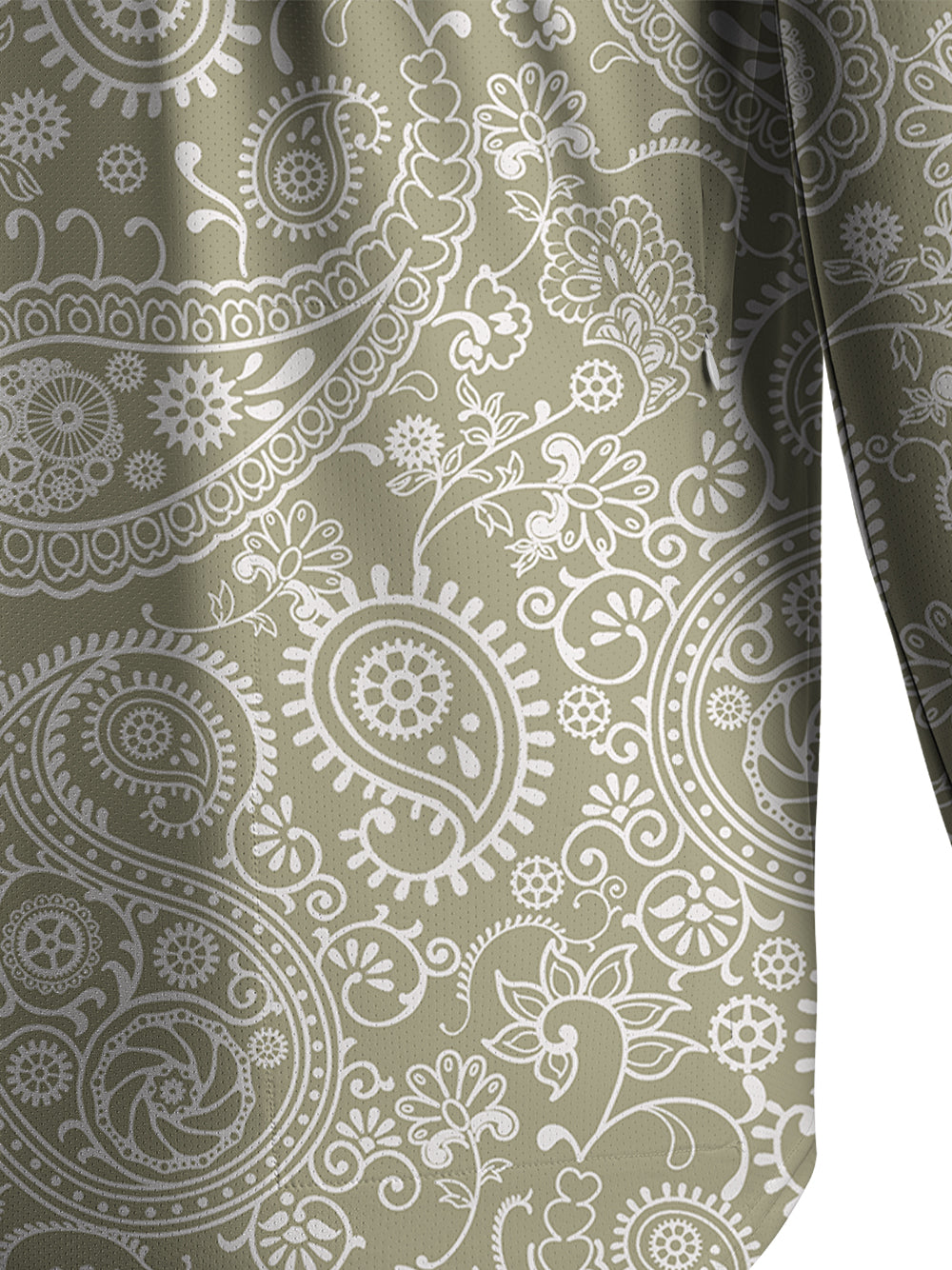 Orionride Wonderful Cashew Flower Men's Stretchy Breathable Long Sleeve Gravel Shirt