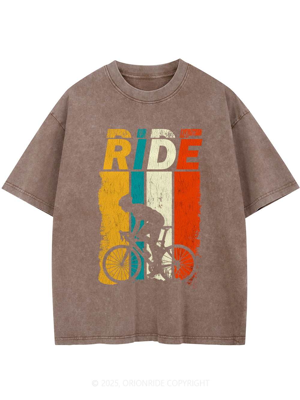 Orionride Color RIDE Short Sleeves Bike Washed T-Shirt