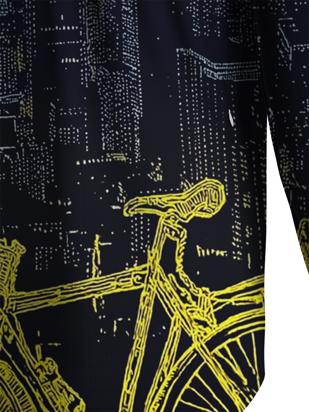 Orionride City Night View Men's Stretchy Breathable Long Sleeve Gravel Shirt