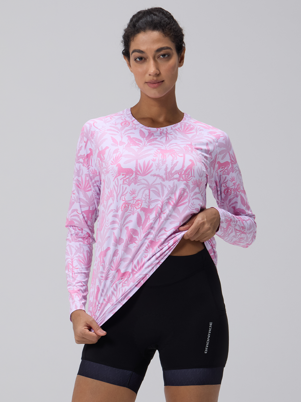 Orionride Jungle Leopar Women's Quick Dry Downhill Jersey