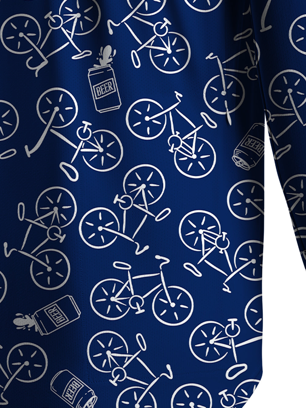 Orionride Beer Bike Men's Stretchy Breathable Long Sleeve Gravel Shirt