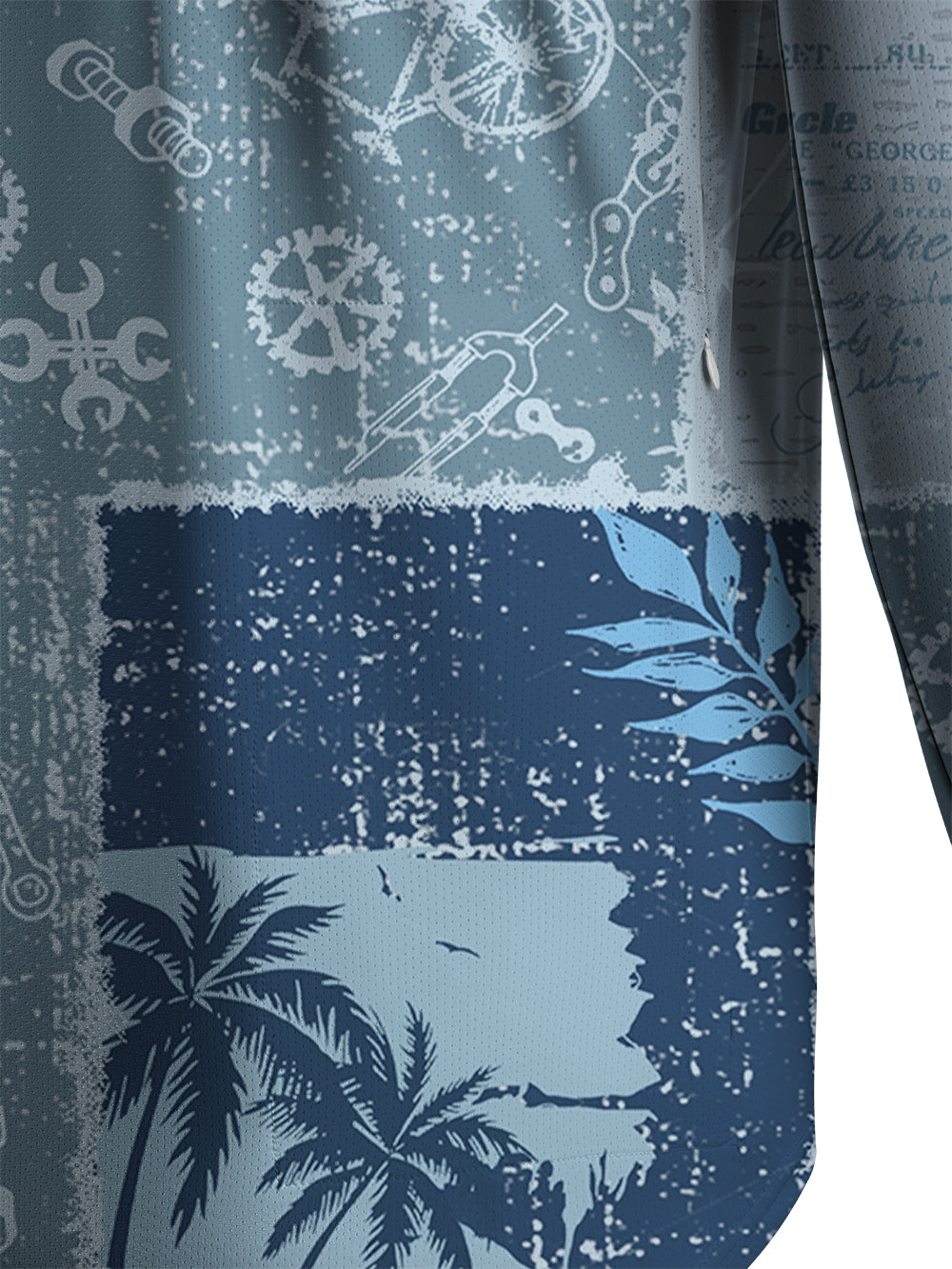 Orionride Cycling Newspaper Men's Stretchy Breathable Long Sleeve Gravel Shirt