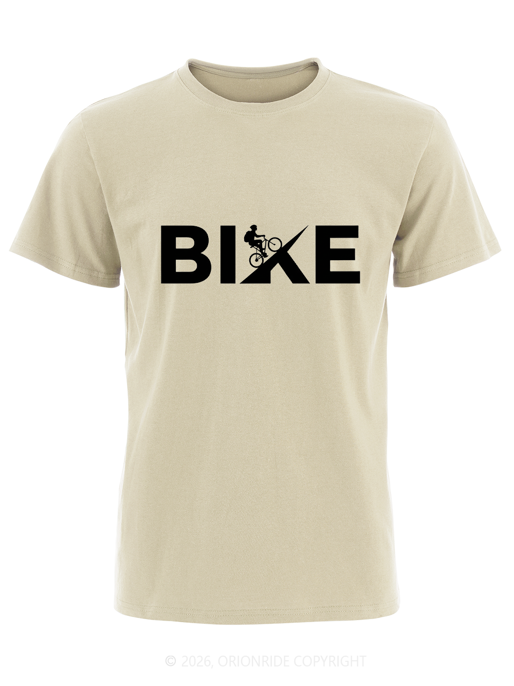 Orionride Letter Combinations Short Sleeves Bike T-Shirt
