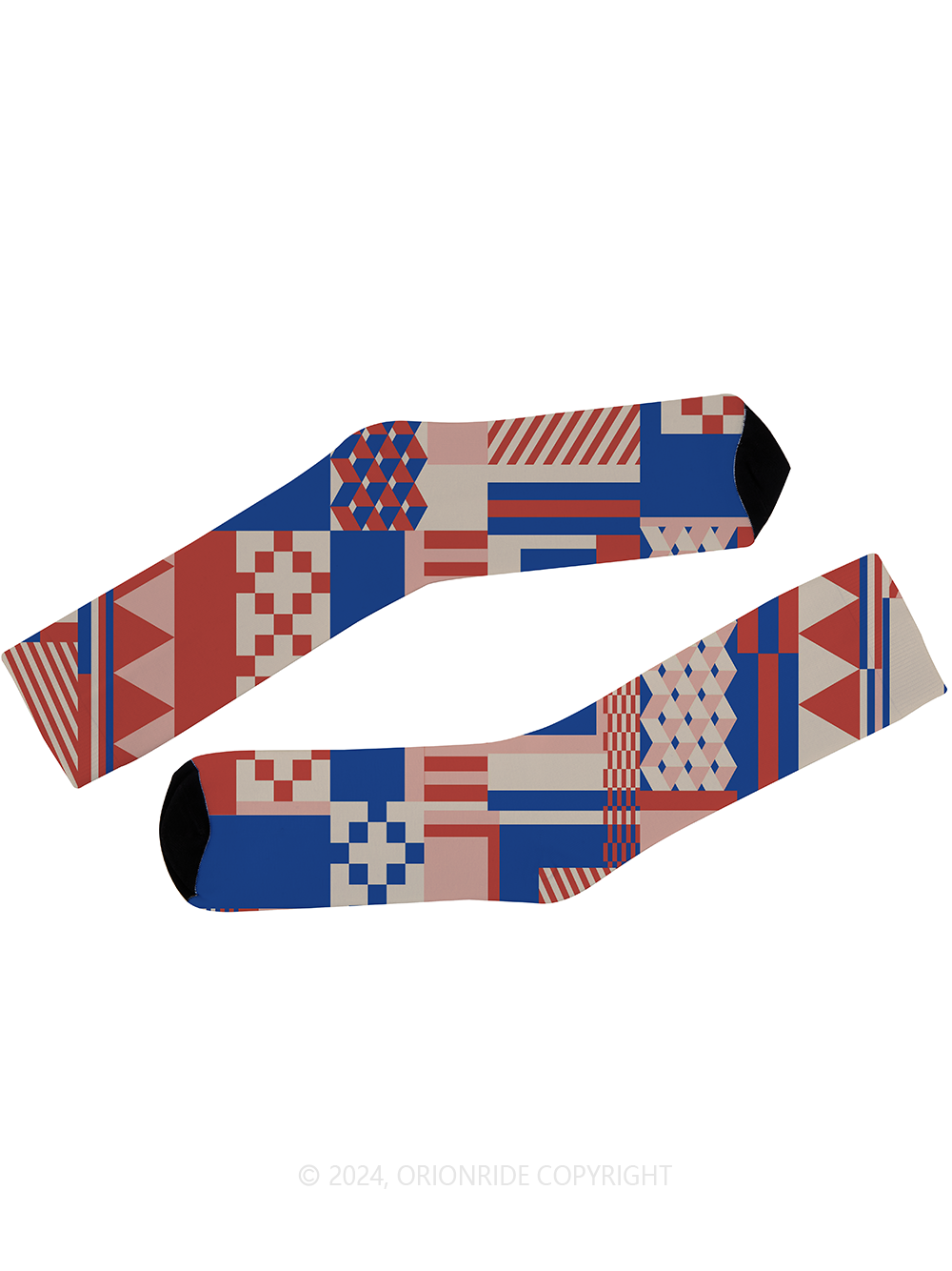 Orionride Geometric Patterns Cycling Socks