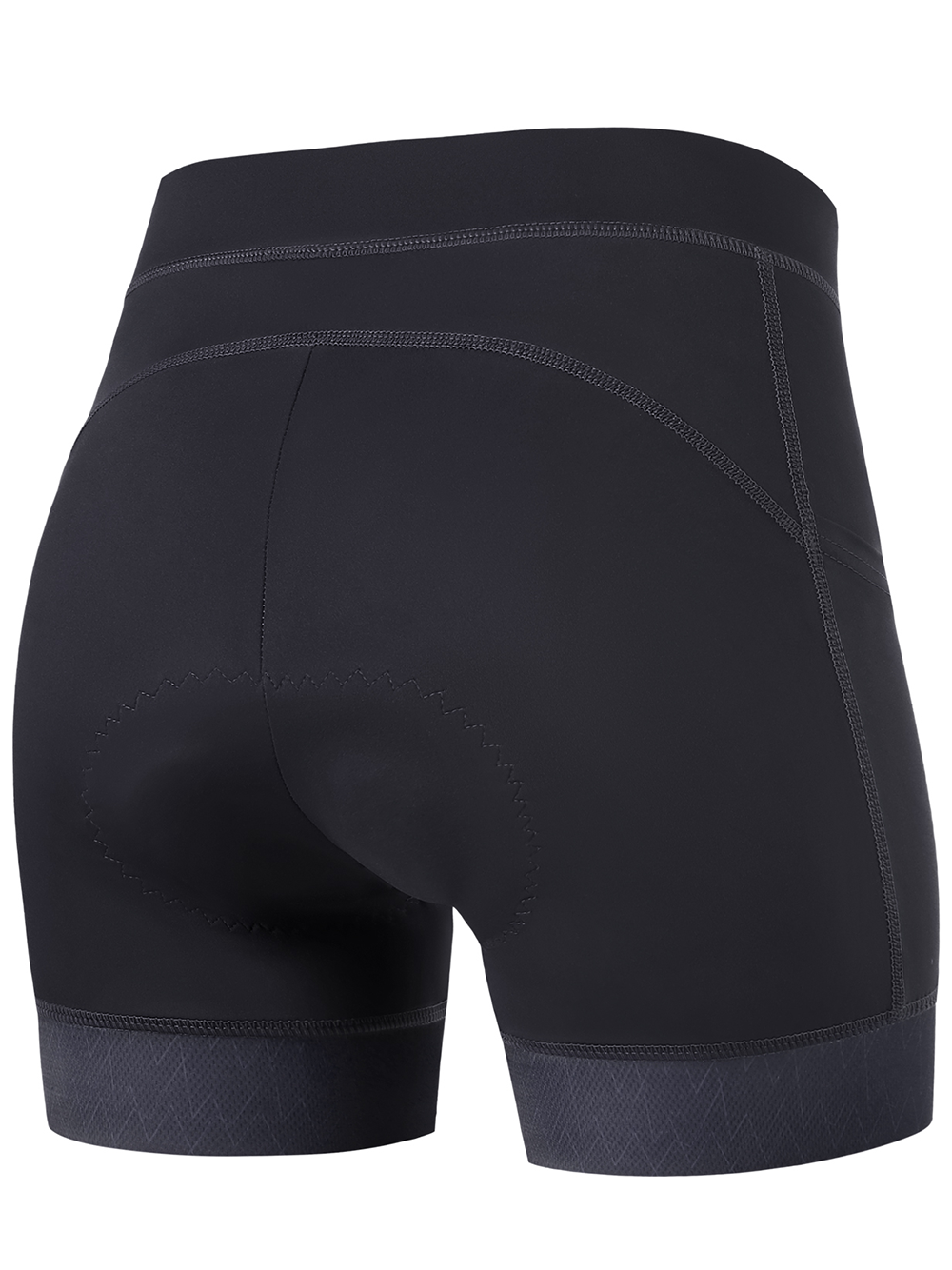 Orionride Women's Padded Cycling Shorts With Pockets Black