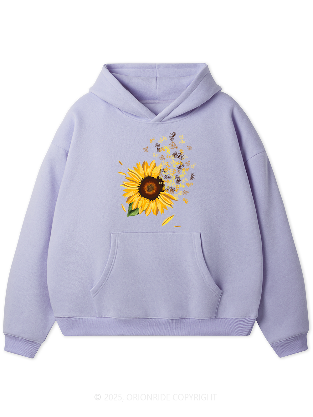 Orionride Blooming Sunflowers Women's Fleece Hoodie